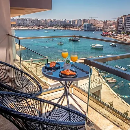 Stylish Seafront Spinola Apartment Saint Julian's